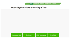 Desktop Screenshot of huntsfencingclub.co.uk